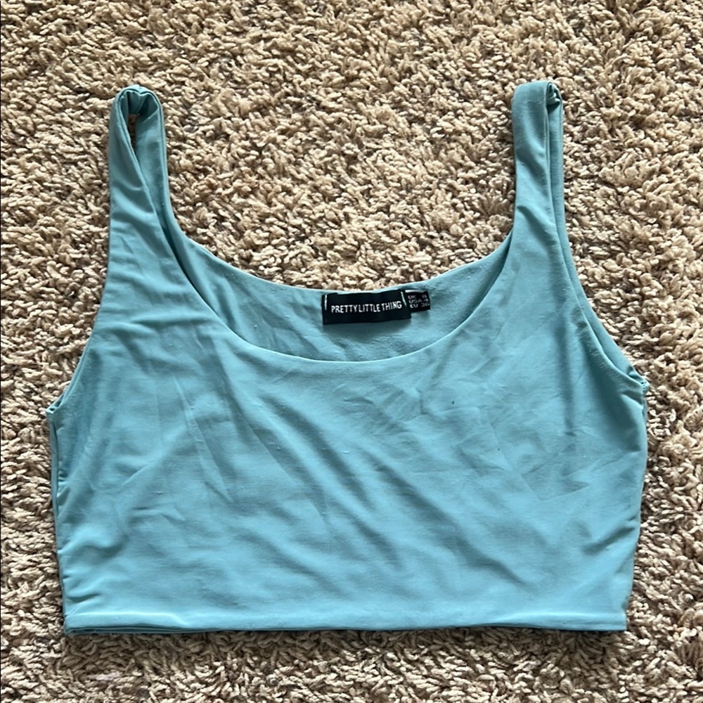 PrettyLittleThing Blue/Green Women's Top